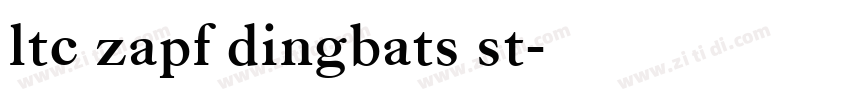 ltc zapf dingbats st字体转换